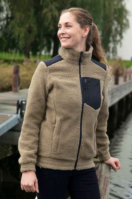 Teddy Fleece Jacket / Beige